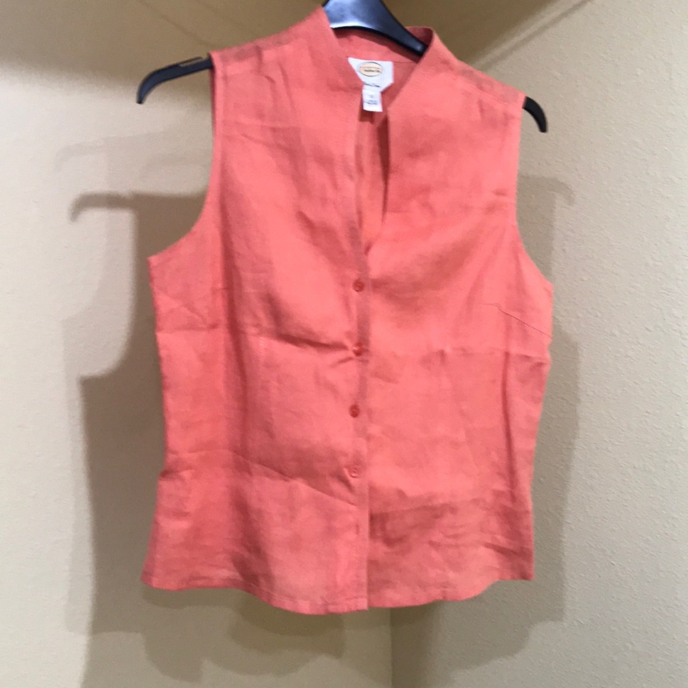 Talbots Irish Linen top Size 12